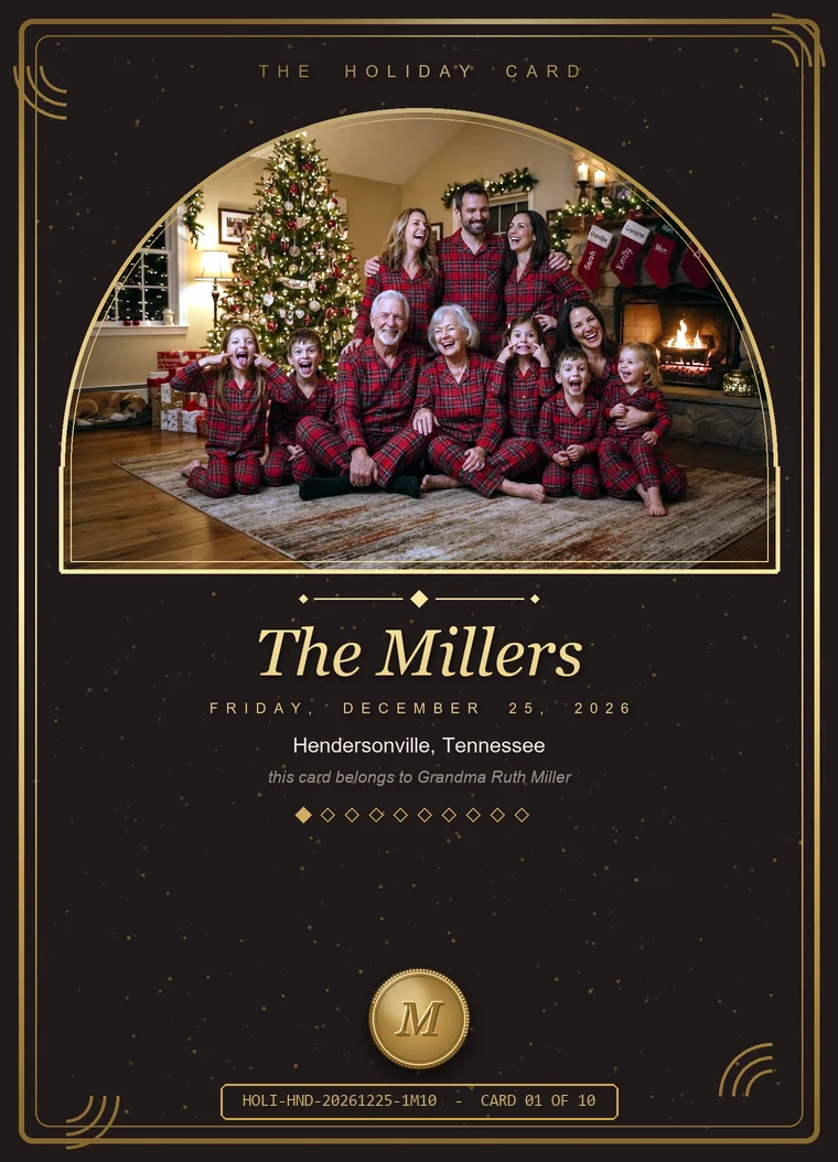 Premium holiday card